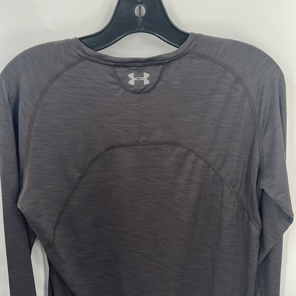 Under Armour Women's Gray Heat Gear Semi Fitted  Activewear Pullover Top Medium - Picture 7 of 14